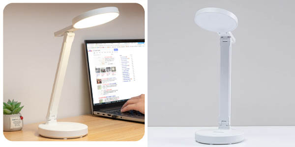Lámpara GeForest LED de escritorio con 2 tonos y USB de carga