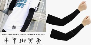 Pack x2 Pares de brazaletes deportivos de protección anti UV baratos en Amazon