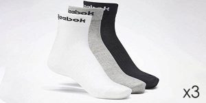 Pack x3 pares de calcetines Reebok Act Core Ankle