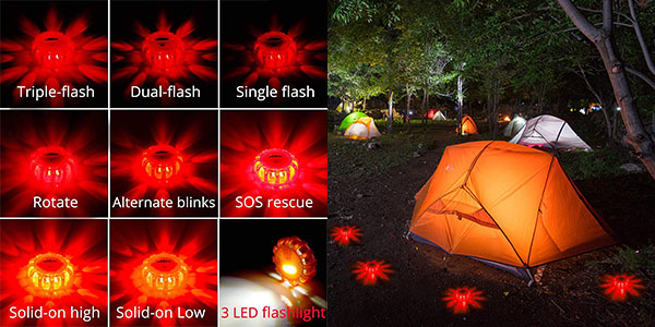 Pack de 3 luces de emergencia Zavarea para coche barato