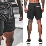 Pantalones cortos de deporte con bolsillo para smartphone para hombre
