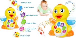 Pato musical Kaloisyhe de juguete para bebés barato en Amazon