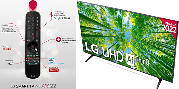 Smart TV LG 43UQ80006LB UHD 4K de 43" en oferta