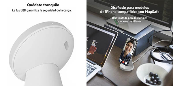 Belkin soporte cargador magnético inalámbrico magsafe apple oferta