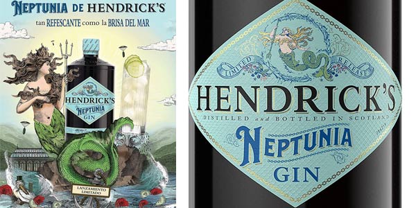 Ginebra Hendrick's Gin NEPTUNIA Limited Release barata en Amazon