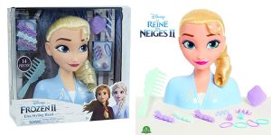 Busto Elsa de Frozen 2 (Famosa) con 14 diferentes accesorios con que peinarla barata en Amazon