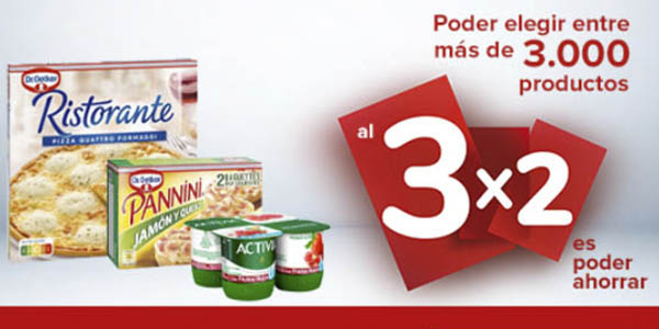 ▷ 3x2 Carrefour un productos de supermercado ¡CORRE!