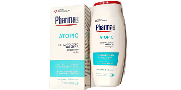 Champú Pharmaline Atopic sin sulfatos pH 5.5 de 250 ml barato en Amazon