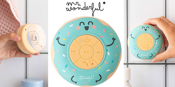 Chollo Altavoz impermeable para ducha Mr. Wonderful