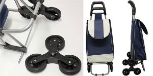 Chollo Carrito de la compra Wehouseware con 6 ruedas