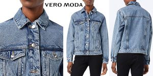 Chollo Chaqueta vaquera Vero Moda Vmkatrina Loose Fit Denim Jacket para mujer