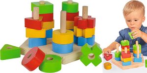 Chollo Juguete infantil Eichhorn con 21 piezas encajables de madera