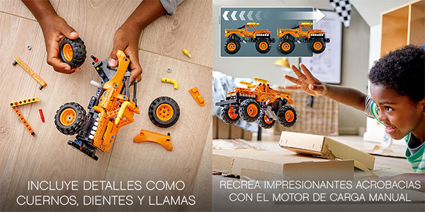 Set 2 en 1 Monster Jam El Toro Loco de LEGO Technic barato