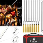 Chollo Set Morole de 33 pinchos de acero para barbacoa