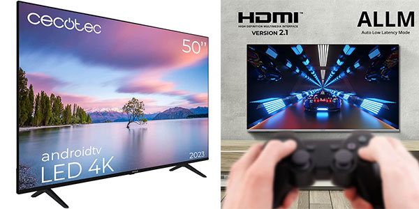 ▷ Chollo Smart TV Cecotec A1 ALU10050 UHD 4K de 50 por sólo 299€ con envío  gratis (-30%)