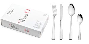 Cubertería x32 Piezas Otto Koning–Leipzig de acero inoxidable barata en Amazon