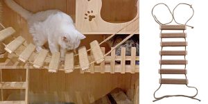 Escalera de cuerda con cobertura de sisal para gatos barata en AliExpress