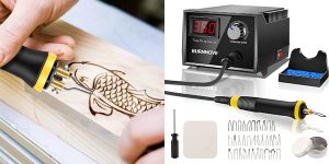 Kit para pirograbado para madera BURNNOVE con 30 cabezales