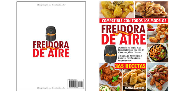 Libro Freidora de Aire:Las Mejores 365 Recetas de la tradición española en tapa blanda barato en Amazon