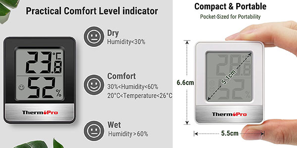 Mini termohigrómetro digital ThermoPro TP49 barato