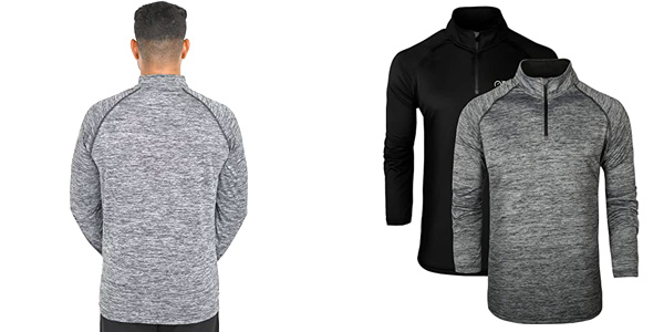 Pack x2 Camisetas de manga larga Full Time Sports tech 1/4 Zip para hombre en Amazon