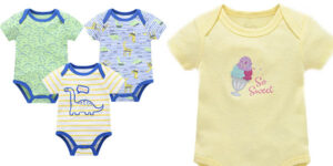 Pack x3 Bodies para bebé en algodón