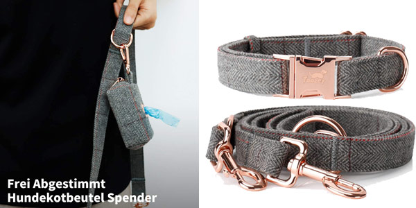 Pack Collar + correa de 2m + dispensador de bolsitas Toozey para perros en Amazon
