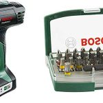 Set Taladro atornillador Bosch EasyDrill 12 + 32 puntas para atornillar