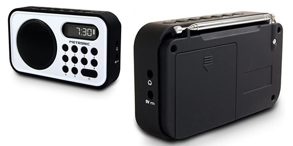 Radio digital de bolsillo Metronic con alarma en Carrefour