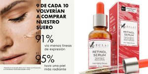 Sérum facial antiedad avanzado Éclat Retino Puro de 30 ml barato en Amazon