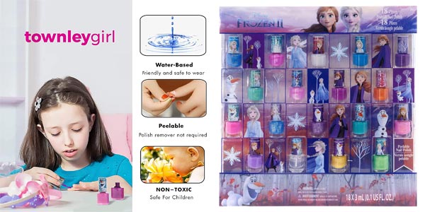 Juegox18 esmaltes de uñas no tóxicos Disney Frozen Townley Girl baratos en Amazon