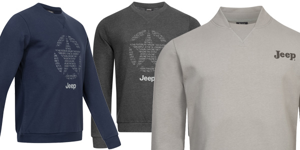 Sudaderas Jeep Bomber Neck para hombre baratas en Deporte-Outlet