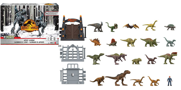 Calendario de adviento Jurassic World Dominion Minis (Mattel HHW24) barato en Amazon