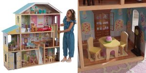 Casa de muñecas de madera Majestic Mansion (KidKraft 65252) barata en Amazon