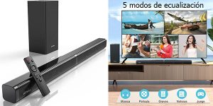 Chollo Barra de sonido inalámbrica Ultimea 2.1 con subwoofer para TV