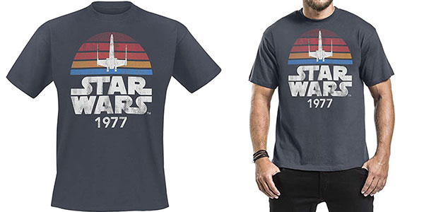 Chollo Camiseta Star Wars 1977 para hombre 