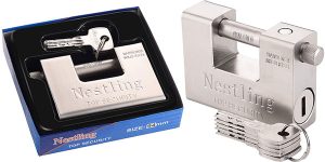 Chollo Candado rectangular Nestling con 5 llaves