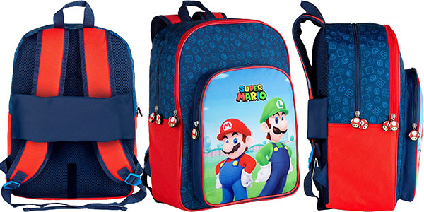Chollo Mochila escolar Super Mario y Luigi