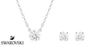 Conjunto colgante + pendientes Swarovski Attract