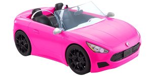 Descapotable rosa de Barbie con 2 plazas para muñecas barato en Amazon