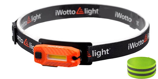 Linterna frontal LED iWotto recargable