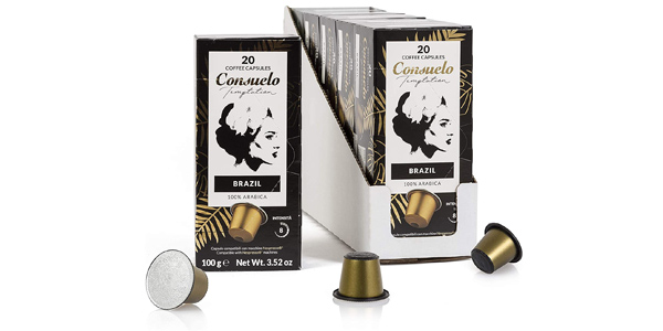 Pack x100 Cápsulas de Café Consuelo Nespresso Brasil barato en Amazon