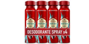 Pack x4 Desodorante corporal en spray Old Spice Deep Sea de 150 ml para hombre barato en Amazon