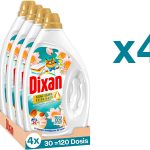 Pack x4 Detergente Gel Dixan Aromaterapia Aceites Esenciales Lotus & Aceite de Almendra (148 lavados) barato en Amazon