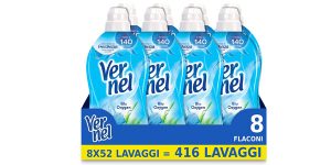 Pack x8 Suavizante concentrado perfumado Vernel Blu Oxygen para lavadora de 52 lavados barato en Amazon