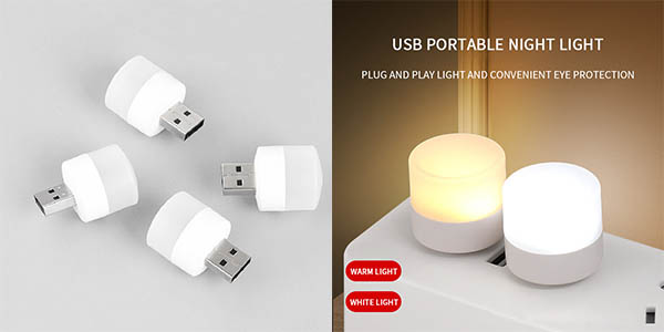 Pack de 5 mini bombillas LED USB