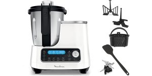 Robot de cocina multifunción Moulinex ClickChef HF4SPRBL de 1.400W barato en Amazon