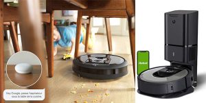 Robot aspirador Wi-Fi iRobot Roomba i7556 con vaciado y mapeo automático barato en Amazon