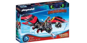Set x12 piezas Dragons: Dragon Racing: Hipo y Desdentao (Playmobil Dreamworks 70727) barato en Amazon