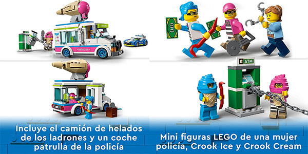 Set Persecución Policial del Camión de los Helados de LEGO City barato